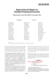 ACI 423.5R-99  State-of-the-Art Report on Partiall