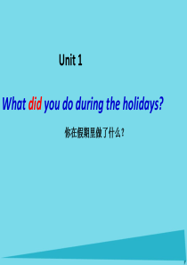 六年级英语上册 Unit 1 What did you do during the holidays