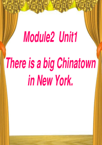 六年级英语上册 Unit 1 There is a big Chinatown课件 外研版（一起）