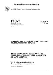 ITU-T D.401R (11 1988) (英) Accounting rates applic