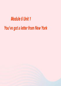 六年级英语上册 Module 6 Unit 1 Youve got a letter from Ne