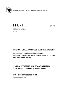 ITU-T G.341 (11 1988) (英) 1.3 MHz systems on stand