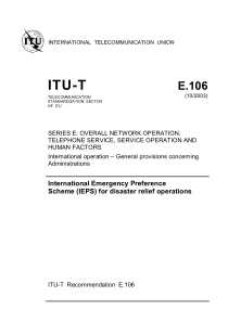 ITU-T E.106 (10 2003) (英) International Emergency 