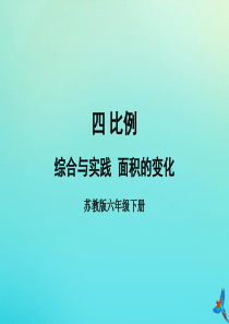 六年级数学下册 四 比例 综合与实践 面积的变化教学课件 苏教版