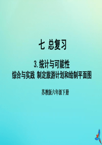 六年级数学下册 七 总复习 7.3 统计与可能性 综合与实践 制定旅游计划和绘制平面图教学课件 苏教