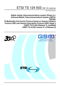 ETSI TS 124 503 V8.1.0 (2008-06) Digital cellular 