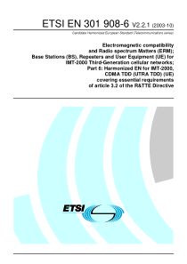 ETSI EN 301 908-6 V2.2.1Electromagnetic compatibil