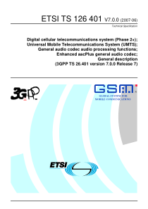 ETSI TS 126 401 V7.0.0 (2007-06) Digital cellular 