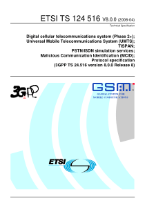 ETSI TS 124 516 V8.0.0 (2008-04) Digital cellular 