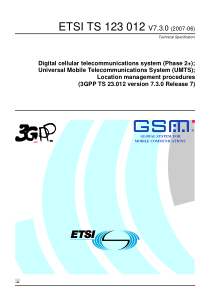 ETSI TS 123 012 V7.3.0 (2007-06) Digital cellular 