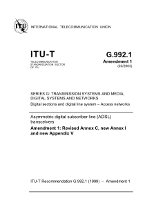 ITU-T G.992.1 Amendment 1 (03 2003)(英)Asymmetric d