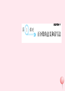 六年级数学上册 六 百分数(一)第1课时 百分数的意义和读写法习题课件 新人教版