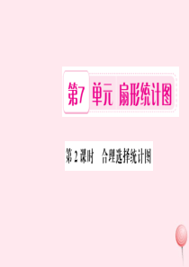 六年级数学上册 7 扇形统计图 第2课时 合理选择统计图习题课件 新人教版