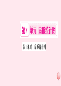 六年级数学上册 7 扇形统计图 第1课时 扇形统计图习题课件 新人教版