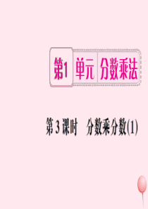 六年级数学上册 1 分数乘法 第3课时 分数乘分数习题课件（1） 新人教版