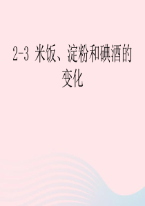 六年级科学下册 第二单元 物质的变化 3 米饭 淀粉和碘酒的变化课件 教科版