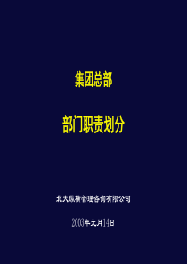 鲁艺项目-总部集团总部部门职责划分