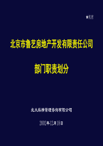 鲁艺项目-部门职责划分