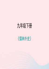 九年级语文下册 第三单元 名著导读《儒林外史》讽刺作品的阅读习题课件 新人教版