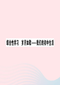 九年级语文下册 第二单元 综合性学习 岁月如歌——我们的初中生活课件 新人教版