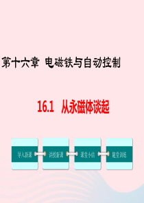 九年级物理下册 16.1 从永磁体谈起教学课件 （新版）粤教沪版