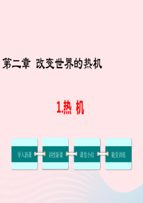 九年级物理上册 第二章 改变世界的热机1 热机教学课件（新版）教科版