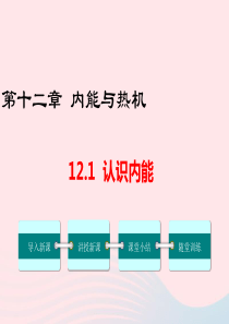 九年级物理上册 12.1 认识内能教学课件 （新版）粤教沪版