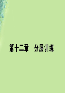 九年级物理全册 第十二章 温度与物态变化分层训练习题课件 （新版）沪科版