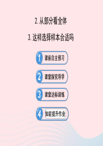 九年级数学下册 第30章样本与总体30.1抽样调查的意义 2从部分看全体 3这样选择样本合适吗课件 