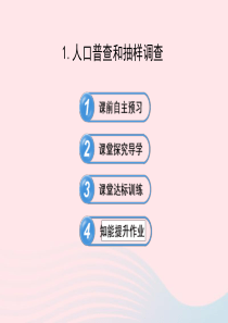 九年级数学下册 第30章样本与总体30.1抽样调查的意义 1人口普查和抽样调查课件 华东师大版