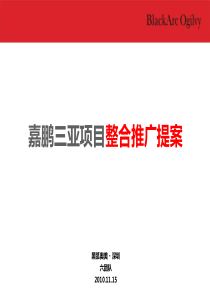 黑弧奥美·深圳嘉鹏三亚项目推广提案