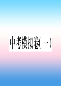 九年级历史下册 中考模拟卷（一）习题课件 新人教版