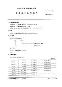 GB 1048-1990 管道元件公称压力