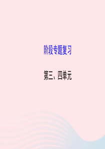 九年级历史下册 阶段专题复习 第三 四单元课件 岳麓版