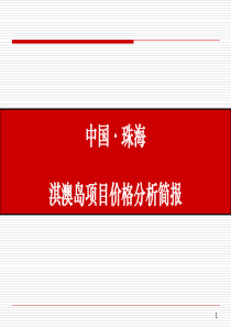 珠海和黄澳琪岛地产项目前期定位报告