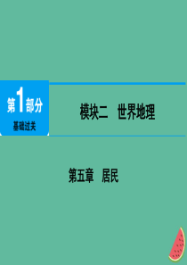 江西省2019届中考地理 第五章 居民课件