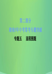 湖南省2018年中考化学复习 第二部分 重点专题突破 专题五 流程图题课件