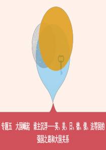 河南省2019年中考历史总复习 第二部分 专题突破 专题五 大国崛起 谁主沉浮—英、美、日、德、俄、