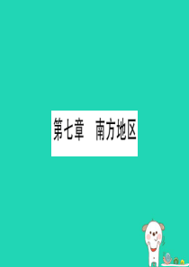 广西2019年中考地理总复习 八下 第7章 南方地区习题课件