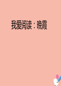 二年级语文上册 第七单元 课文6 我爱阅读：晚霞作业课件 新人教版