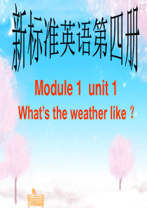 二年级英语下册 Module 1 Unit 1 What’s the weather like课件8