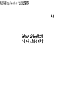 各业务单元战略规划方案(ppt_228)