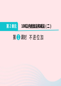 二年级数学上册 第2单元 100以内的加法和减法（二）第2课时 不进位加教学课件 新人教版