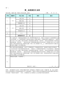 附件3-2工程投标报价表格