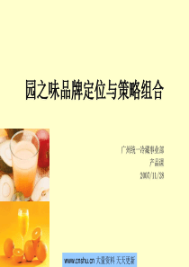 味品牌定位与策略组合--TabTabTab