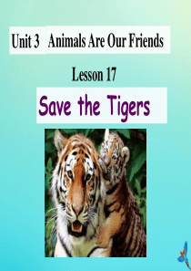 八年级英语下册 Unit 3 Animals are our Friends Lesson 17 S