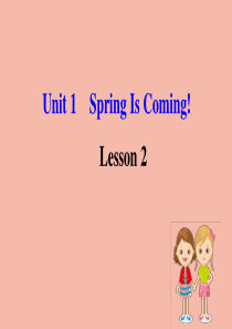 八年级英语下册 Unit 1 Spring Is Coming Lesson 2 It’s Gett