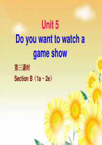 八年级英语上册 Unit 5 Do you want to watch a game show（第3