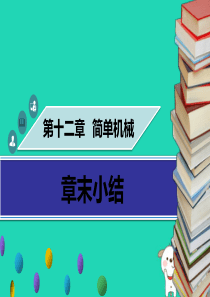 八年级物理下册 第十二章 简单机械章末小结习题课件 （新版）新人教版