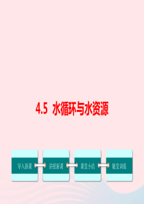 八年级物理上册 4.5 水循环与水资源课件 （新版）粤教沪版